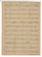 藏品(《春心》流行歌曲   手稿  草稿)的圖片