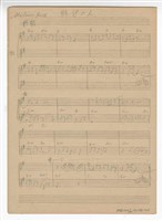 藏品(《將伊二人》  流行歌曲  手稿  草稿)的圖片