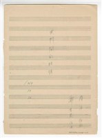 藏品(《天門開的時候》獨唱  總譜  手稿  草稿)的圖片