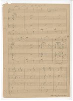 藏品(《花開情也開》 獨唱  手稿  草稿)的圖片