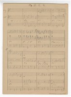 藏品(《月圓花香》流行歌曲  爵士樂隊譜  手稿  草稿)的圖片