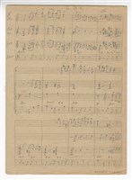 藏品(《夜蘭花》流行歌曲  手稿  草稿)的圖片