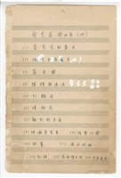 藏品(郭芝苑歌曲集4：《管芒花的春天》、《純情的夜蘭花》、《篩米歌》、《豬槽駛過溪》、《打鐵哥》、《嘆烟花》（1959）、《離別的月夜》（1965）、《神嘛愛買票》、《搖嬰仔歌》、《秋盡》、《淡水河畔》、女聲三部《紅柿》、《花開情也開》、《阿君要返》 手稿  完稿)的圖片