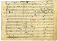 藏品(七件樂器的協奏曲 Music for 7 instruments 總譜 手稿)的圖片