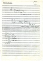 藏品(A Symphony for 20 Percussionists, 手稿)的圖片