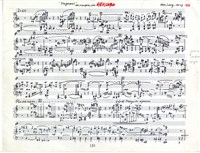 藏品(《南管風鋼琴曲》 Fragments for Pianoforte Solo, 手稿)的圖片