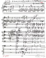 藏品(A Concert Piece for Two Marimbas with Trumpet and Strings, 手稿)的圖片