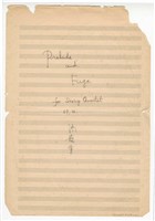 藏品(作品10，《前奏與賦格》弦樂四重奏 總譜  手稿  完稿)的圖片