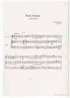 藏品(《法國號與鋼琴奏鳴曲》印刷樂譜)的圖片