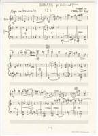 藏品(《第二號小提琴與鋼琴奏鳴曲》手稿  完稿  （黑筆）)的圖片