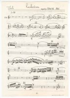 藏品(《憶》分譜  手稿  完稿 )的圖片