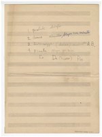 藏品(《銅管四重奏》鋼琴譜  手稿  草稿 )的圖片