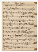 藏品(《銅管四重奏》分譜  手稿  完稿 )的圖片