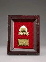 藏品(足赤金壽桃（鏡框）)的圖片