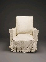 藏品(沙發(木質椅座/人造皮質椅墊/白色布質椅套))的圖片