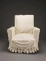 藏品(沙發(木質椅座/人造皮質椅墊/白色布質椅套))的圖片