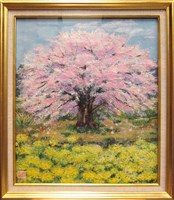 藏品(富山城．咲き誇る桜（技法：和紙絵）)的圖片