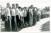 藏品(早期軍旅生活27：平民列隊歡迎視察官長)的圖片