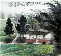 藏品(村居懷舊+對聯 (1組共三件))的圖片