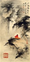 藏品(山風林泉即梵音(達摩觀瀑))的圖片