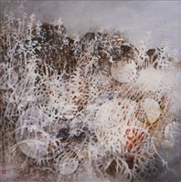 藏品(雪染草花圖)的圖片