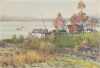 藏品(河邊秋色)的圖片