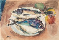 藏品(靜物魚)的圖片