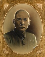 藏品(國父肖像銅雕畫)的圖片
