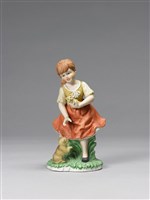 藏品(家庭系列/女孩與小貓)的圖片