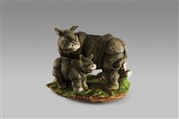 藏品(犀牛母子 )的圖片