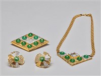 藏品(春風--項鍊、胸針、耳環)的圖片