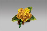 藏品(陶瓷手造花/黃茶花)的圖片