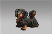 藏品(母子狗系列/蠟腸狗)的圖片