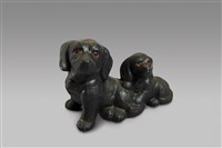 藏品(母子狗系列/純黑)的圖片