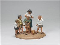 藏品(臺灣鄉村家庭：理髮)的圖片