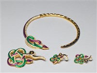 藏品(蛇蠍美人--項鍊、胸針、耳環)的圖片