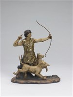 藏品(獵者與土狗)的圖片