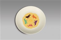 藏品(原住民裝飾盤/梅花鹿群)的圖片