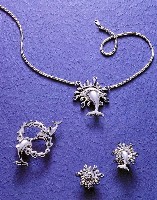 藏品(海豚之歌--項鍊、胸針、耳環)的圖片