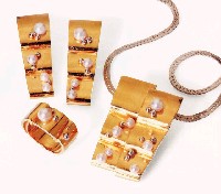 藏品(朝露--項鍊、戒指、耳環)的圖片