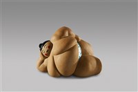 藏品(側臥力士/著銀底藍點褲)的圖片