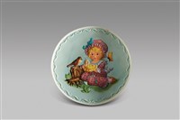 藏品(人形皿/女孩與鳥)的圖片