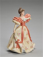 藏品(歐洲仕女系列/手持羽毛的西洋古典盛裝仕女)的圖片