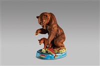 藏品(熊親子抓鮭魚(中))的圖片