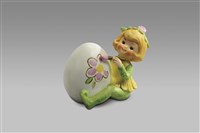 藏品(小精靈系列／蛋彩（坐姿）)的圖片