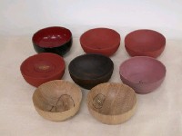 藏品(漆碗-成品、天然漆塗裝製作1-7道過程原型)的圖片