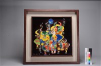 藏品(牛轉乾坤-交趾陶板畫)的圖片