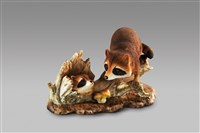 藏品(動物親子/浣熊)的圖片