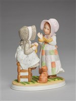 藏品(雀斑人形/二女繞線)的圖片