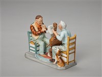 藏品(老樂師演奏樂器小狗獨唱(吠))的圖片